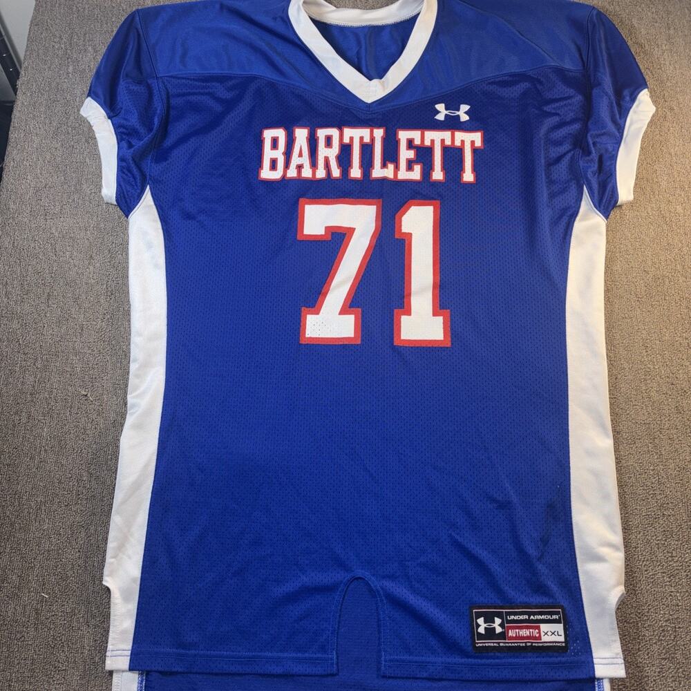 Under Armor High School Football Jersey XXL Costume Blue White